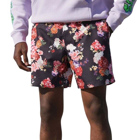 PacSun Mens Multiflower Pattern Mesh Lining Swim Trunks Size XL - Picture 1 of 10